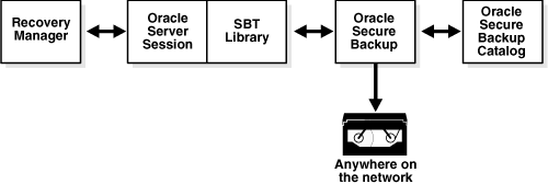 Shows RMAN and the SBT interface.