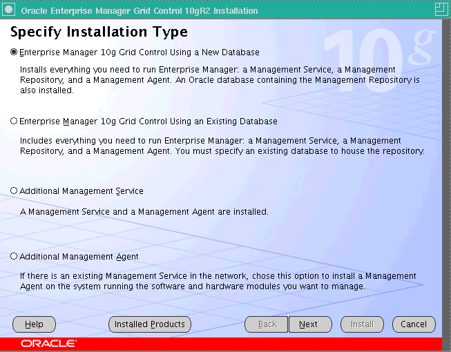 Select the Installation Type in this page.